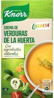 Ligeresa crema de verduras de la huerta
