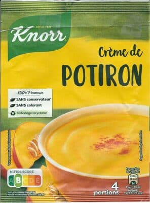 Knorr Soupe Crème de Potiron 100g 3 Portions