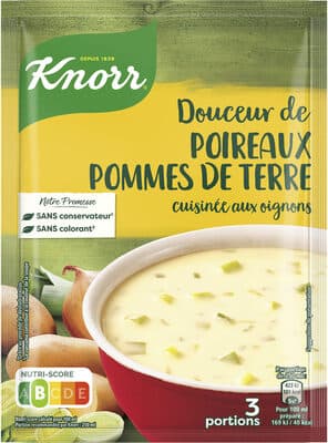 Knorr Soupe Déshydratée Douceur Poireaux & Pommes de Terre 3 Portions
