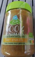 100% pindakaas met stukjes pinda