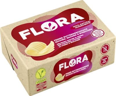 Flora 100% plant based