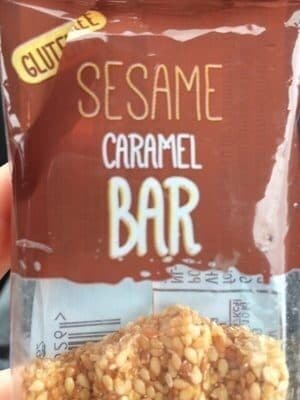 Sesame caramel bar