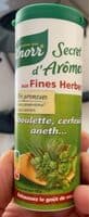 Knorr Secret d'Arômes Assaisonnement en Poudre aux Fines Herbes Tube 60g