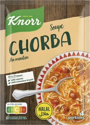 Knorr Soupe Déshydratée Chorba au Mouton Halal 4 Portions