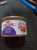Royal Canin spayed and neutered, thin slices in gravy.
