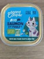 Pâté bio chats adultes saumon et poulet