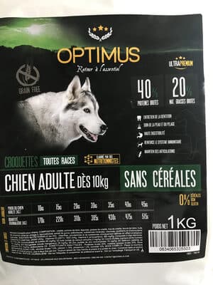 Croquettes toute races chien adulte des 10 kg