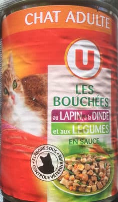 Les bouchées au lapin, à la dinde et aux légumes en sauce