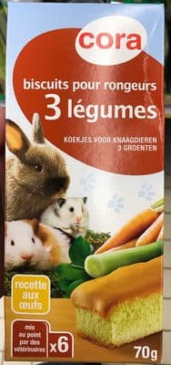 Biscuits pour rongeurs 3 légumes