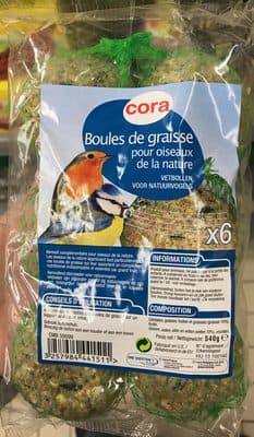 Boules de graisse pour oiseaux de la nature