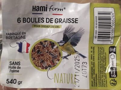 Boules de graisse nature
