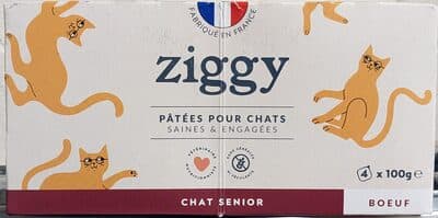 Pâtée Chat Senior Sans Céréales Boeuf