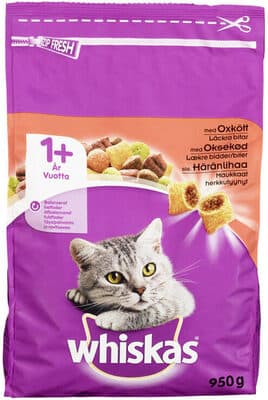 Whiskas Oksekjøtt 1+ 950g