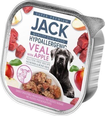 Jack hypoallergenic paté 150g veal with apple