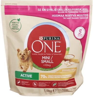 Purina One Small Dog Active 1,5kg