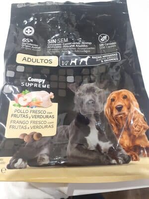 Comida perro adulto Supreme pollo fresco con frutas y verduras