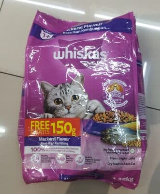 CAT FOOD WHISKAS MAKEREL 1.2KG