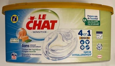 Le Chat Sensitive Aloe Vera & Marseille 4en1 Discs