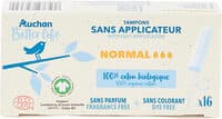 Tampons sans applicateur normal