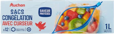 Sacs congélation avec curseur 1L