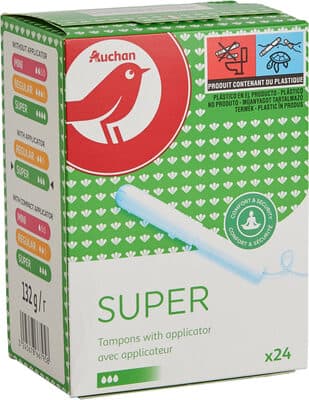 Tampon avec applicateur super x24
