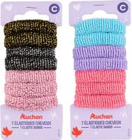 7 élastiques cheveux
