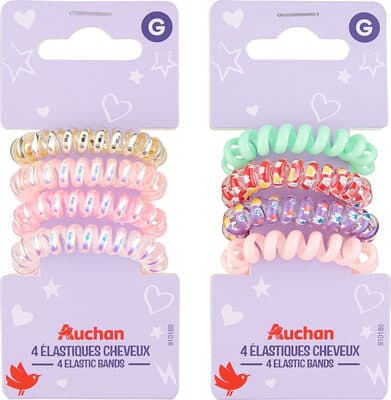 4 élastiques cheveux