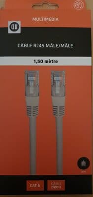 Câble RJ45 Mâle/Mâle