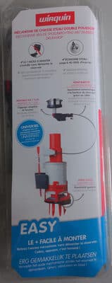 Mécanisme de chasse d'eau double poussoir