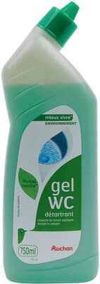 Auchan environnement gel wc detartrant menthe 750 ml