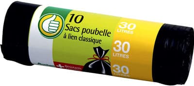 Pouce sacs poubelle 30l x10