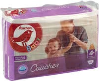 AUCHAN BABY : Couches taille 4+ x 46