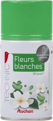 Recharge désodorisante fleurs blanches*