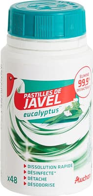 Pastilles javel eucalyptus** X 48