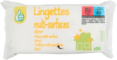 Lingettes multi-surfaces citron