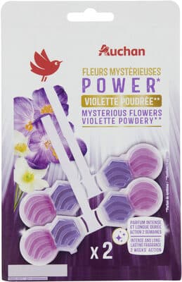 Blocs nettoyants puissants WC Violette poudrée