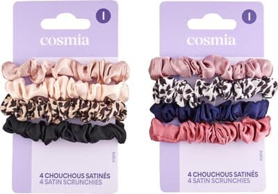 4 chouchous satinés