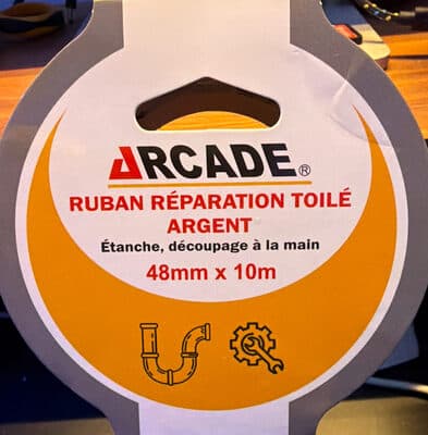 Ruban Réparation Toilé Argent
