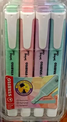 Stabilo surligneurs swingcool pastels