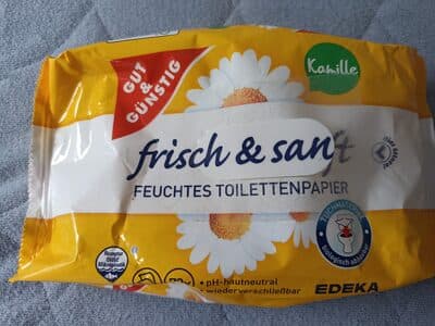 frisch & sanft Feuchtes Toilettenpapier Kamille
