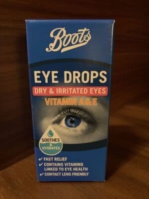 Eye Drops For Dry & Irritated Eyes Vitamin A & E