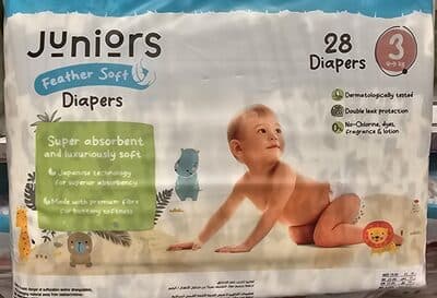 Feather soft diapers