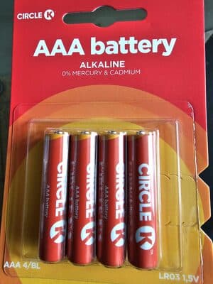 LR03 AAA 1.5V BATTERY ALCALINE