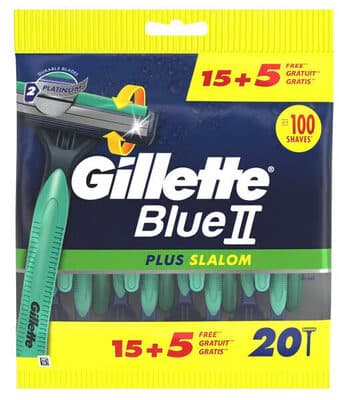 Gillette Blue II Plus Slalom Wegwerpmesjes