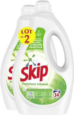 Skip Lessive Liquide Fraîcheur Intense Lot 2x1.7L - 68 Lavages