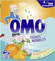 Omo Lessive Poudre Mandarine & Fleurs de Pommier 50 Doses