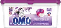 Omo Lessive Capsules 3en1 Lavande & Patchouli 27 lavages
