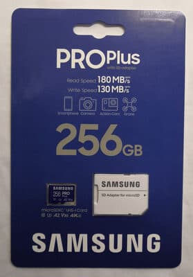 microSDXC Pro Plus 256 GB mit Adapter