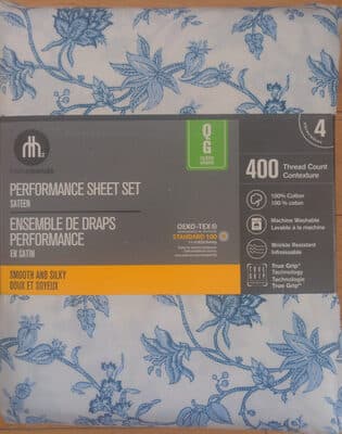 Ensemble de draps performance