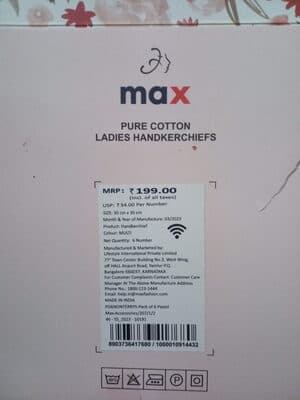 Pure Cotton Ladies Handkercheifs